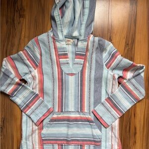 Faherty Organic Cotton women’s Baja poncho Plaid Shirt